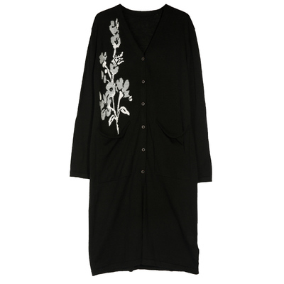 ZOLLE因为亚麻绣花极简开衫