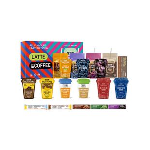 花田萃茉莉雪芽奶茶拿铁美式速溶咖啡独立冲饮咖啡年货咖啡礼盒
