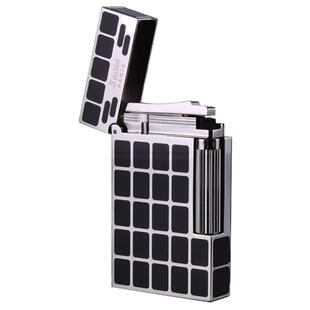 创意砂轮打火机明火不防风法国都柏特高档朗声打火机金属全铜男士