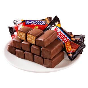 坚果能量棒花生果仁夹心巧克力糖果士力批发年货喜糖（代可可脂）