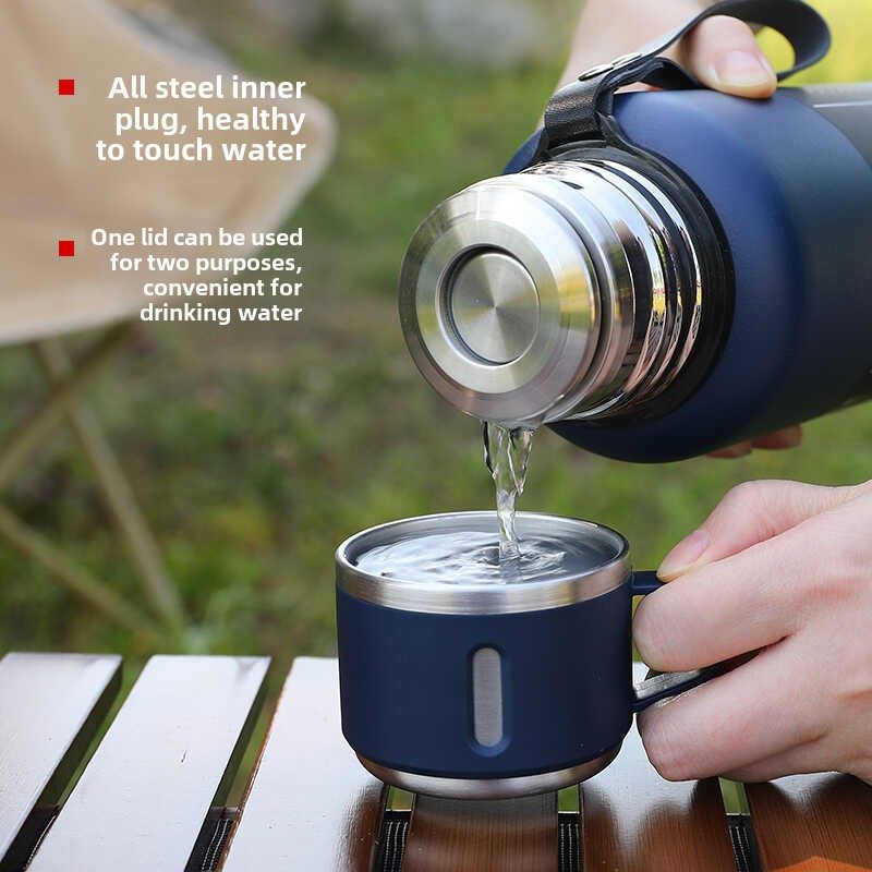 316不锈钢保温杯大容量男女儿童学生户外便携泡茶安全水杯子800ML