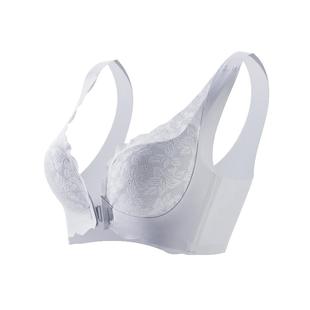 前扣大胸显小内衣女薄款无痕无钢圈小胸聚拢收副乳防下垂文胸罩夏