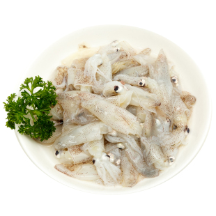 小笔管鱼迷你灯管鱿鱼青岛海鲜水产鲜活新鲜冷冻比管鱼全满籽海兔