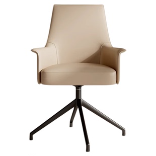 真皮办公电脑椅子设计师书房家用老板椅舒适久坐专用靠背会议座椅