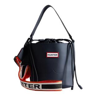 HUNTER女包双色肩带类橡胶水桶包印花背带单肩斜挎背包休闲水桶包
