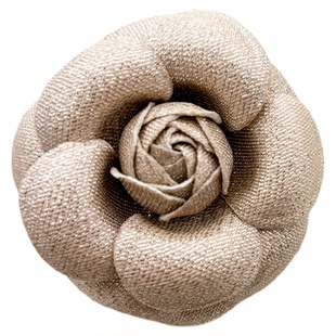 7cm 布艺闪光丝山茶花胸针立体精致简约百搭复古胸花别针衣服饰品