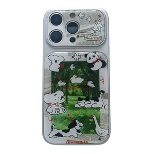 可爱西高地小狗森林风景适用iPhone17promax手机壳卡通17苹果18promax女新款15Pro防摔14Pro保护套16Pro全包