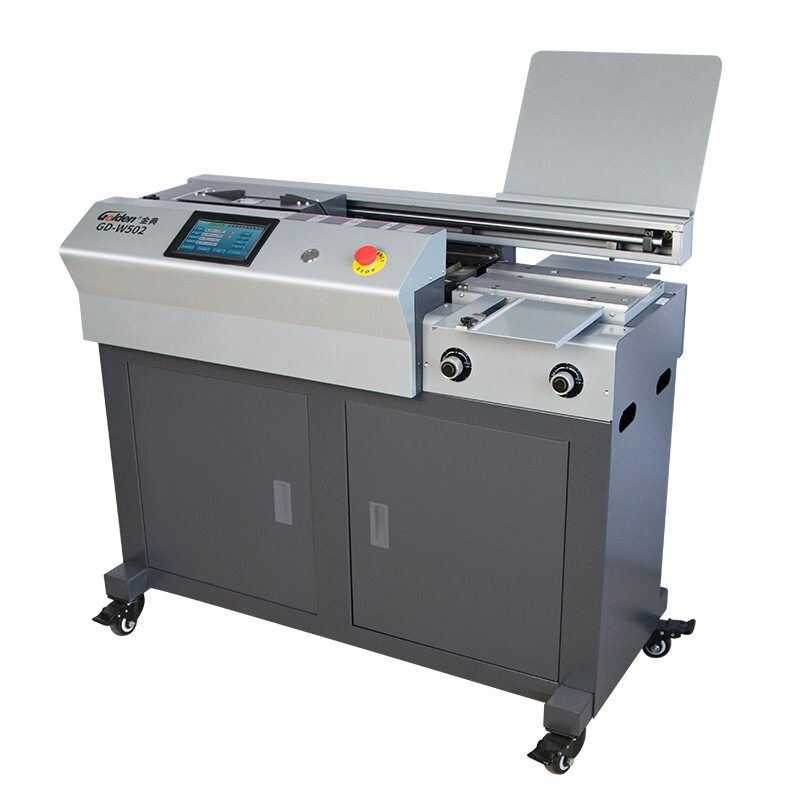 金典GD-W502胶装机全自动柜式胶装机A4幅面标书 文件热熔胶粒装订