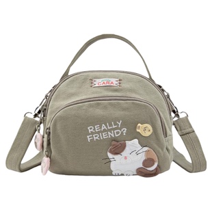 HIKOSEN CARA卡拉猫ReallyFriend猫猫斜挎相机包可爱猫咪ins女包