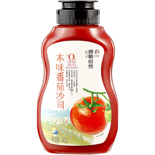 新疆天山无添加番茄酱遵循自然本味番茄沙司340g欣和调味西红柿酱
