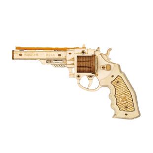 若客左轮枪diy手工模型情人节礼物送男孩礼品10岁创意玩具拼装枪