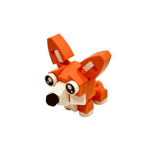 Bros Block国产积木萌趣动物小颗粒拼装玩具柯基男女儿童益智礼物