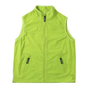 TYAKASHA塔卡沙上衣女2025夏季新款果绿色百搭马甲背心马夹外套女