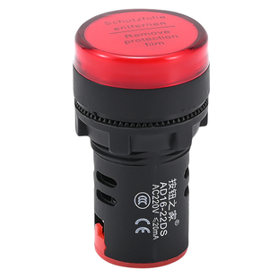 LED电源指示灯220V信号灯AD16-22DS红绿黄蓝白mm 12V直流24V380V