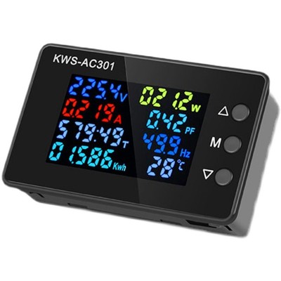 家用仪表220v电器功率监测仪表