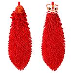 雪尼尔擦手毛巾挂式吸水速干创意可爱加厚手帕厨房卫生间毛巾家用