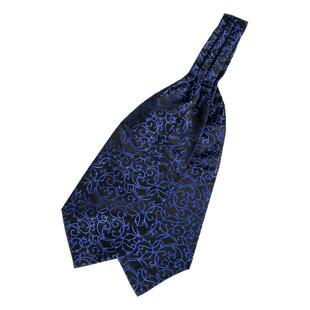 韩版男士领巾潮英伦复古西装丝巾衬衫领口巾秋冬季棉印花商务围巾