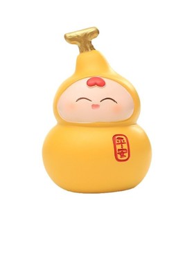 ''揣个小葫芦''转好运福禄可爱葫芦桌面摆件办公室工位装饰品招财