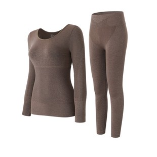 保暖内衣女加绒发热紧身美体单件打底上衣秋衣秋裤套装冬2025新款