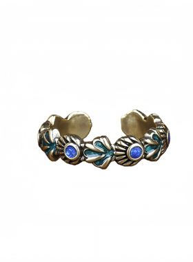 黑金亚特兰蒂斯古金复古百搭戒指