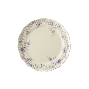 日本进口studio m古典奥黛丽花边餐盘陶瓷甜品盘手工复古餐具圆盘