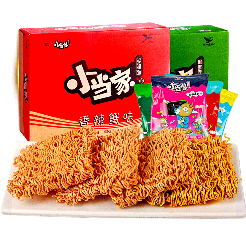 统一小当家干脆面整箱装混合零食