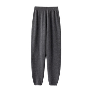 羊绒裤男100纯羊绒加厚裤子内穿冬季针织打底裤棉裤宽松男保暖裤