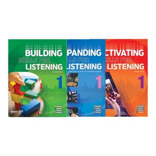 正版正版正版 Building/Expanding/Activating Skills for Listening 原版8-13岁少儿专项听力教材短期寒暑假教材 书+练习册 带APP