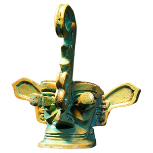 三星堆冰箱贴广汉文创纪念品青铜纵目面具龙首凤凰兽面像2025新款