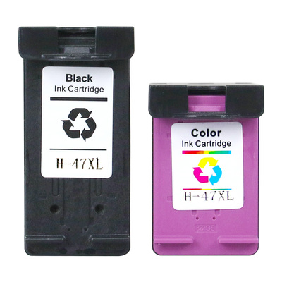 适用惠普47XL墨盒Deskjet 4825 4826 4877 4829喷墨打印机墨盒4828 4800 4900 4977黑色彩色hp47大容量墨水盒