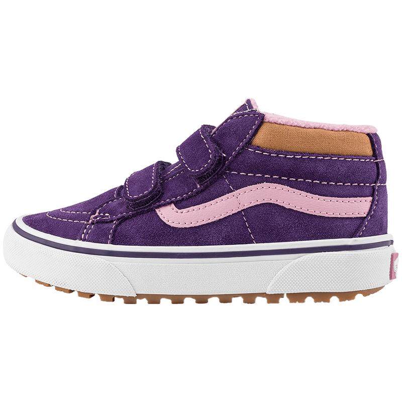 Vans范斯童鞋官方 MTE SK8-Mid Reissue V紫户外加厚中大童登山鞋