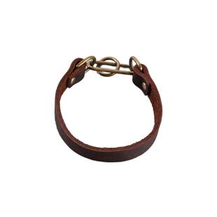 灵缇惠比特格力牛皮项圈牵引绳猎犬细犬项圈细犬脖套牵引带遛狗绳