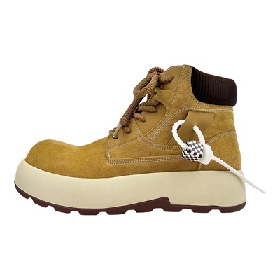 2025巨好看的马丁靴丑萌大黄靴男