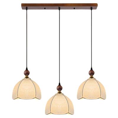 中古风餐厅吊灯三头卧室床头灯饰