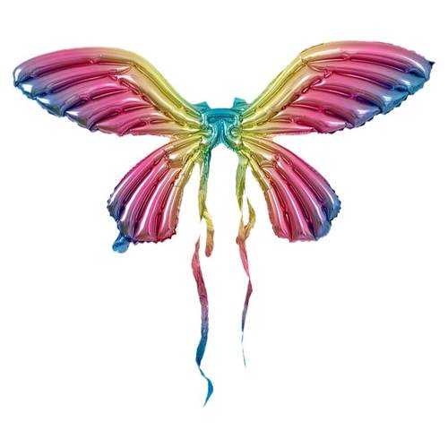 网红儿童充气天使之翼蝴蝶翅膀气球背饰街头摆摊汽球户外拍照道具