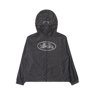 韩国badblood美式波点反光速干防晒套装连帽拉链外套宽松休闲裤潮