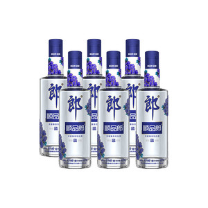 【官方正品】郎酒蓝顺顺品郎480ml*6瓶光瓶装浓酱兼香白酒口粮酒