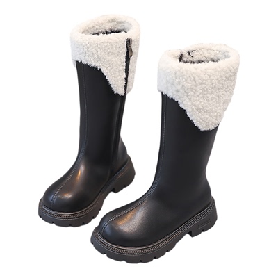 小黄鸭女童靴子2025新款