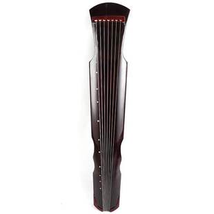 古琴初学者入门伏羲仲尼混沌式老桐木练习琴朱砂红花送全套配件