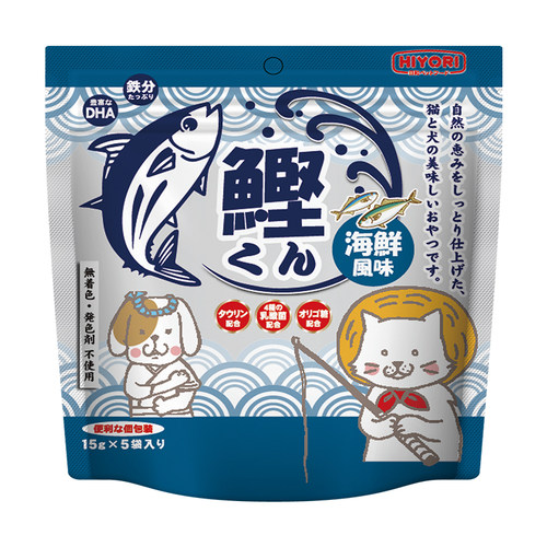 日和优宠鲣鱼肉条鱼肉干猫零食狗狗零食肉干猫咪零食75g犬猫通用