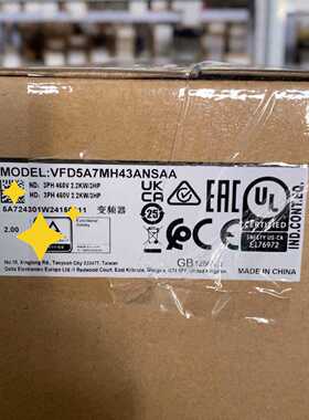 台达变频器全新正品VFD5A7MH43ANSAA议价