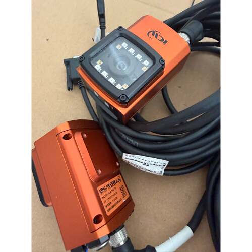 视界ICW75XTR读码器实物拍摄型号清晰橙色外壳
