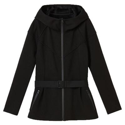 朗姿欧洲EiLEEN ELITEE法式气质翻领设计感冬季新款连帽短外套