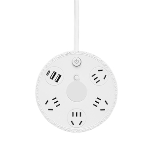 可伸缩收纳线插座面板多功能带USB多孔插排插板家用带线拖接线板