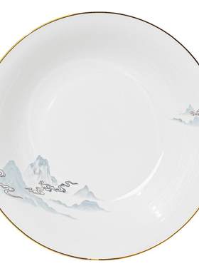 云山诗意轻奢山水国潮陶瓷碗