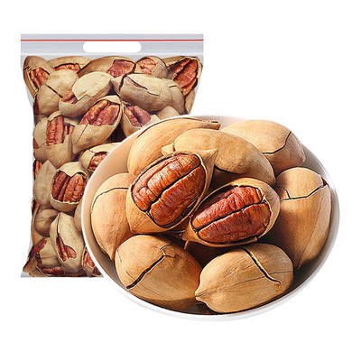 碧根果500g奶香味长寿果仁干果美国核桃坚果炒货新货休闲零食年货