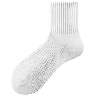 佐印男士袜子10A抗菌蜂窝运动袜