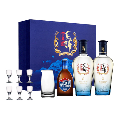 毛铺尊享礼盒500ml*2瓶内置酒杯