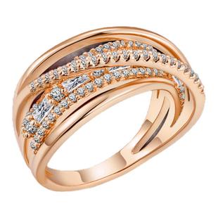 TWINS LULU干练感线条立体环绕戒指TSS7830