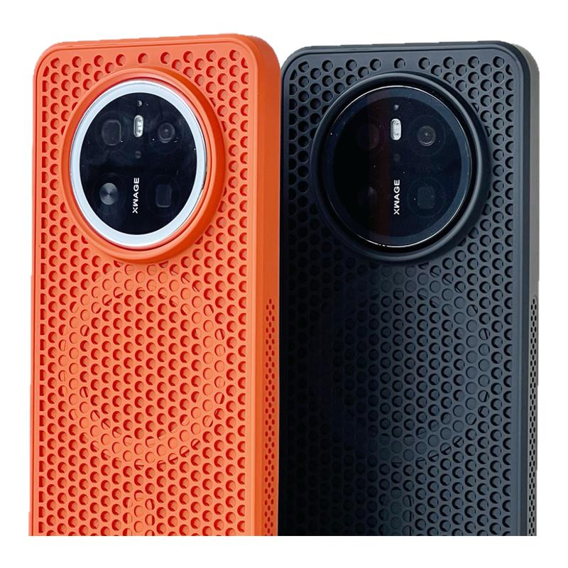 檬夏磁吸透气散热磨砂适用华为Mate70手机壳60Pro防摔纯色小众原创Pura70Pro+P80保护套50荣耀magic7/nova13